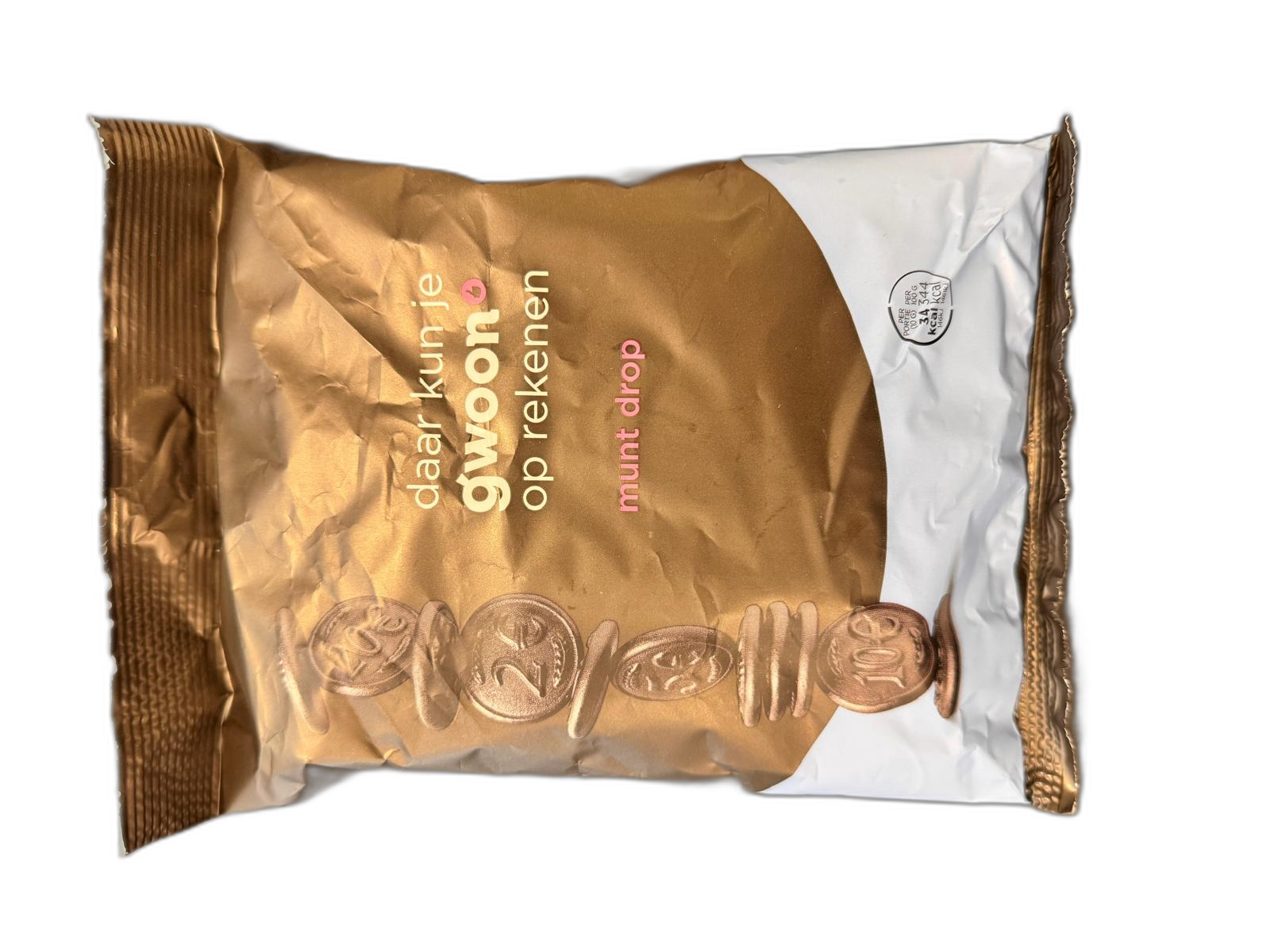 G'WOON munten drop 400 GR